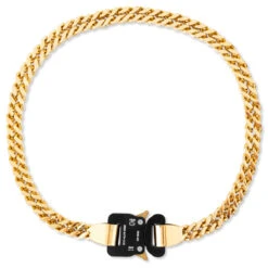 One Size Cubix Chain Necklace - Gold Shiny