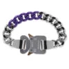 Colored Link Buckle Bracelet - Silver/Purple -Feature Clothing 1017 Alyx 9SM Colored Link Buckle Bracelet Silver Purple aaujw0079ot01 mty0005 11 08 22 feature01 MG