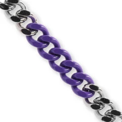 Colored Link Buckle Bracelet - Silver/Purple 7 Colored Link Buckle Bracelet - Silver/Purple -Feature Clothing 1017 Alyx 9SM Colored Link Buckle Bracelet Silver Purple aaujw0079ot01 mty0005 11 08 22 feature03