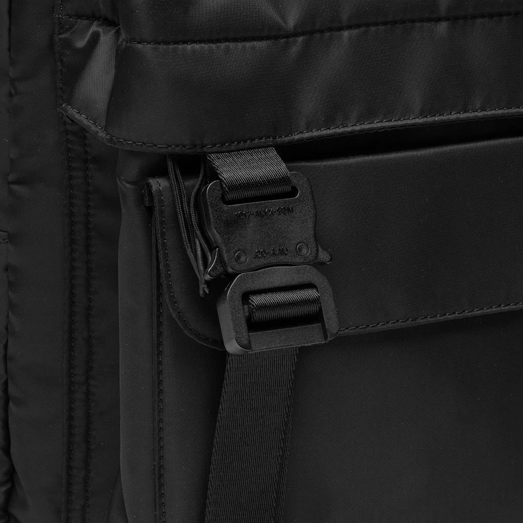 1017 9SM Double Front Pocket Backpack - Black 6 1017 9SM Double Front Pocket Backpack - Black - Image 4