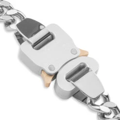 Colored Links Buckle Bracelet - Silver/Red -Feature Clothing 1017ALYX9SMColoredLinksBuckleBracelet Silver RedAAUJW0079OT01 MTY0001 03 08 2021 2