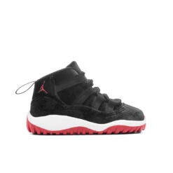 Jordan 11 Retro (TD) 'Bred Velvet' - Black/Gym Red/White