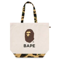 1st Camo Ape Head Tote Bag - Ivory