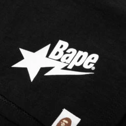 Bape Sta Logo Beach Shorts - Black 9 Bape Sta Logo Beach Shorts - Black -Feature Clothing A Bathing Ape Bape Sta Logo Beach Shorts Black 001SPJ301024M BLK 06 29 23 Feature KN 6