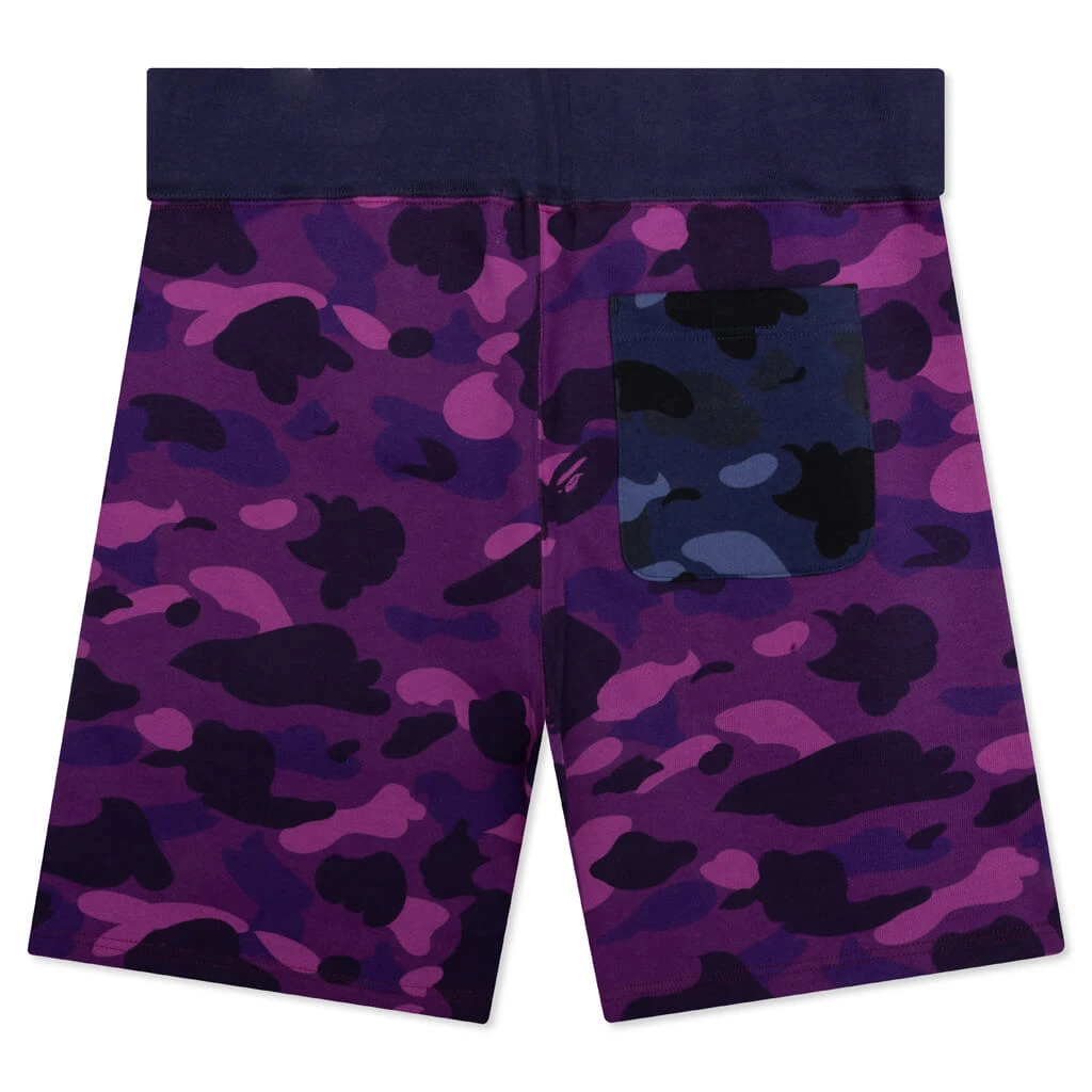 Crazy Camo Shark Sweat Shorts - Red 4 Crazy Camo Shark Sweat Shorts - Red - Image 2