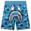 Honeycomb Camo Shark Sweat Shorts - Blue 1 Honeycomb Camo Shark Sweat Shorts - Blue -Feature Clothing A Bathing Ape Honeycomb Camo Shark Sweat Shorts Blue 001SPJ301009M BLU 06 30 23 Feature JP