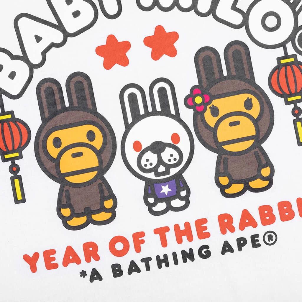 Year Of The Rabbit Baby Milo Tee - White 5 Year Of The Rabbit Baby Milo Tee - White - Image 3