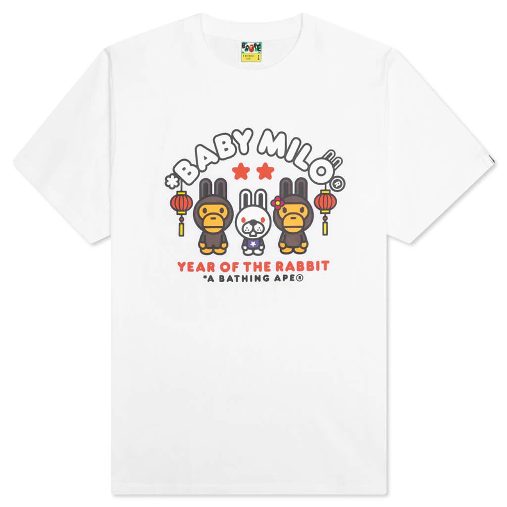 Year Of The Rabbit Baby Milo Tee - White 3 Year Of The Rabbit Baby Milo Tee - White