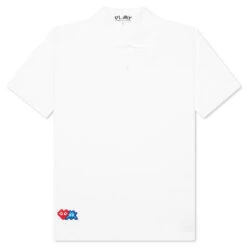 Comme Des Garçons Play Comme Des Garcons PLAY X The Artist Invader Polo - White