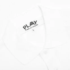 Comme Des Garçons Play Comme Des Garcons PLAY X The Artist Invader Polo - White -Feature Clothing AZ T336 051 3 09 07 23 Feature VR 6