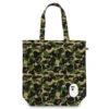 Abc Camo Tote Bag - Green 1 Abc Camo Tote Bag - Green -Feature Clothing Abc Camo Tote Bag Green 001BAK801010M GRN 12 23 24 Feature VR