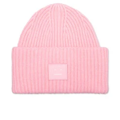 Acne Studios Face Logo Beanie - Blush Pink