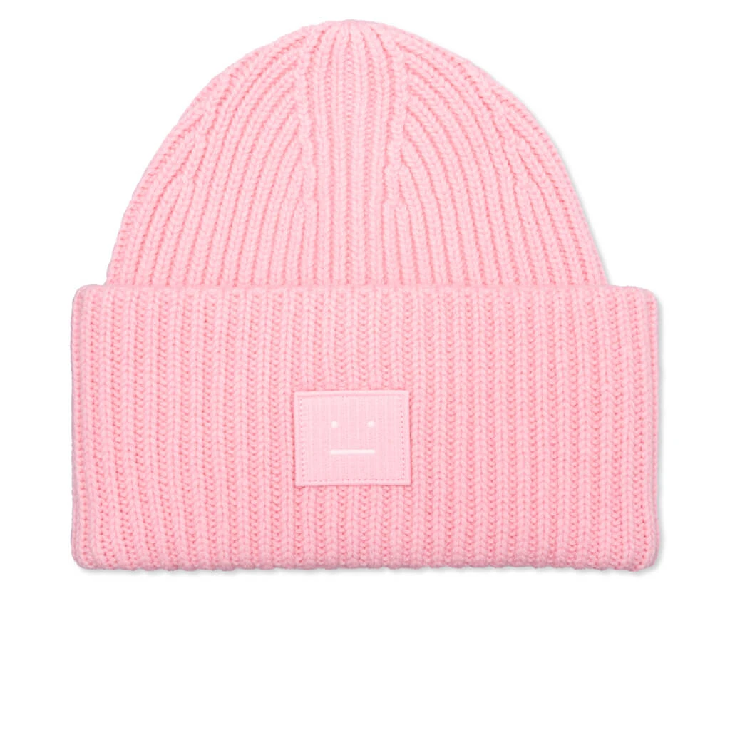 Acne Studios Face Logo Beanie - Blush Pink 3 Acne Studios Face Logo Beanie - Blush Pink