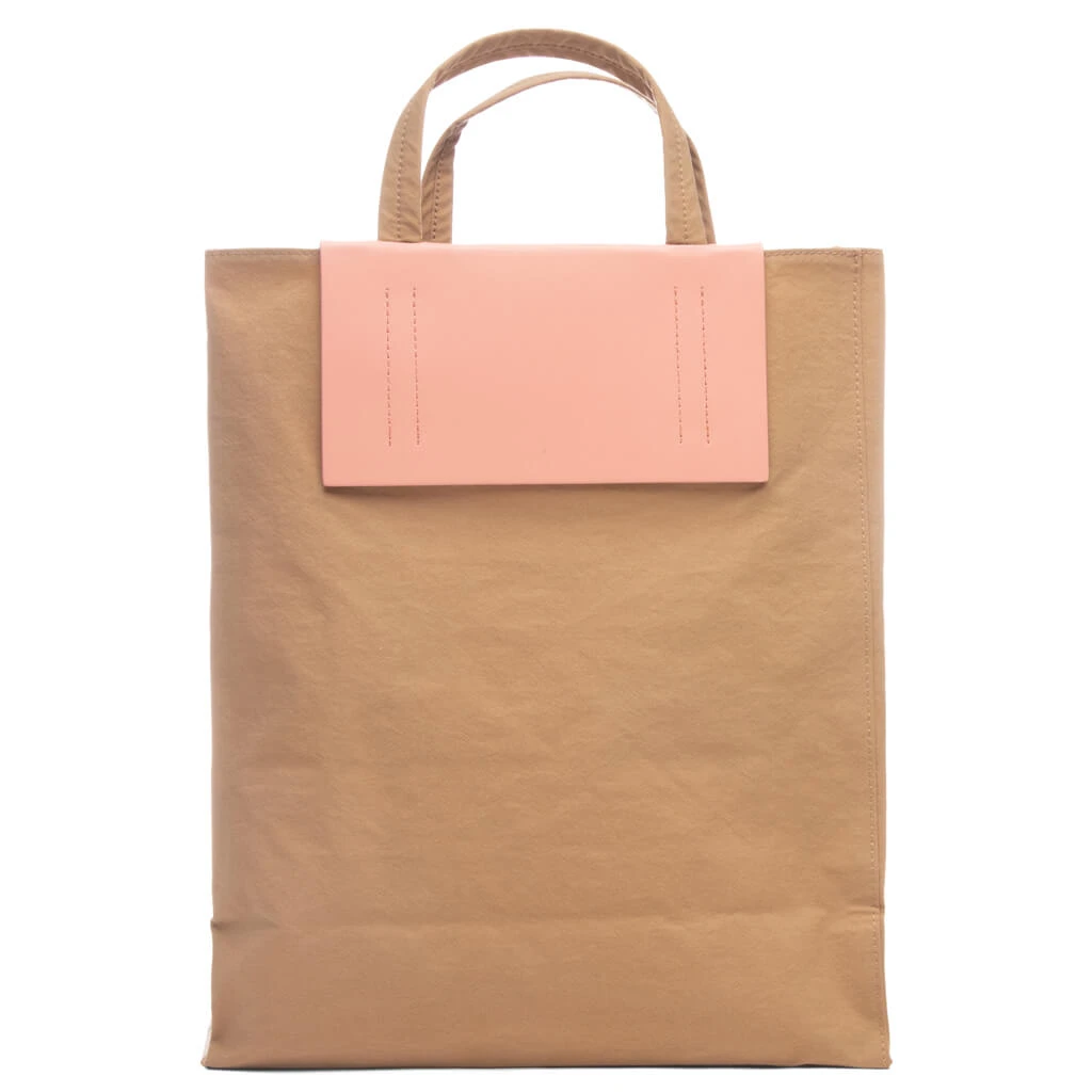 Acne Studios Papery Nylon Tote Bag - Brown/Pink 5 Acne Studios Papery Nylon Tote Bag - Brown/Pink - Image 3