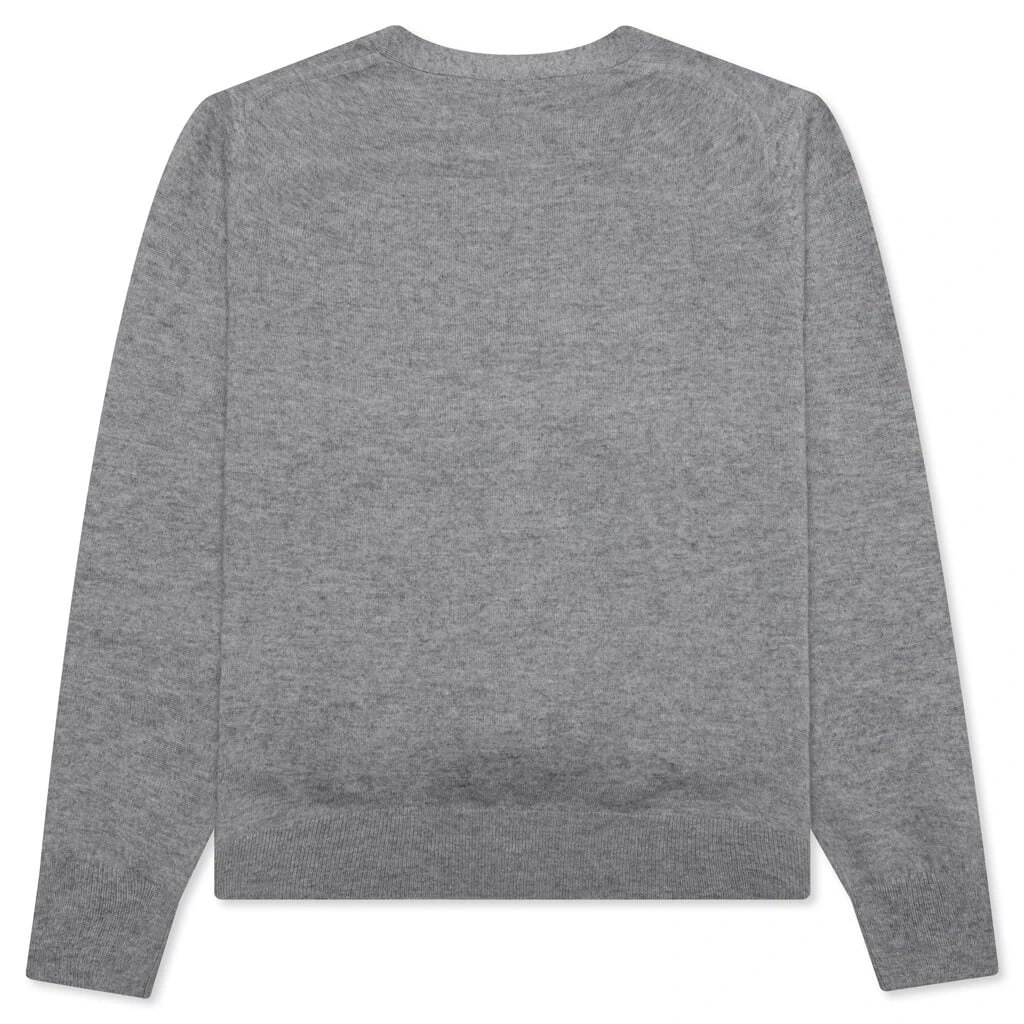 Acne Studios Wool Knit Cardigan - Grey Melange 4 Acne Studios Wool Knit Cardigan - Grey Melange - Image 2