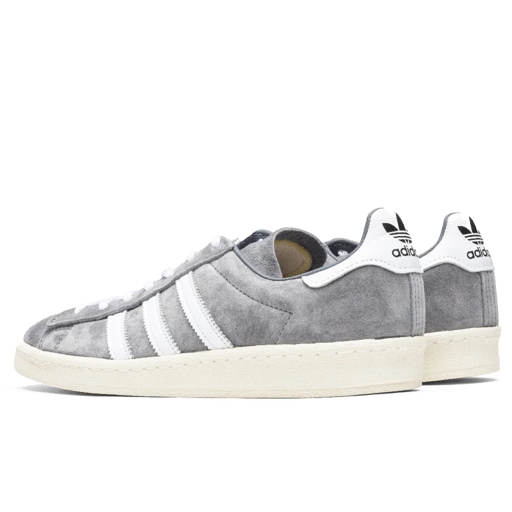 Adidas Originals Campus 80s - Grey/Cloud White 5 Adidas Originals Campus 80s - Grey/Cloud White - Image 3