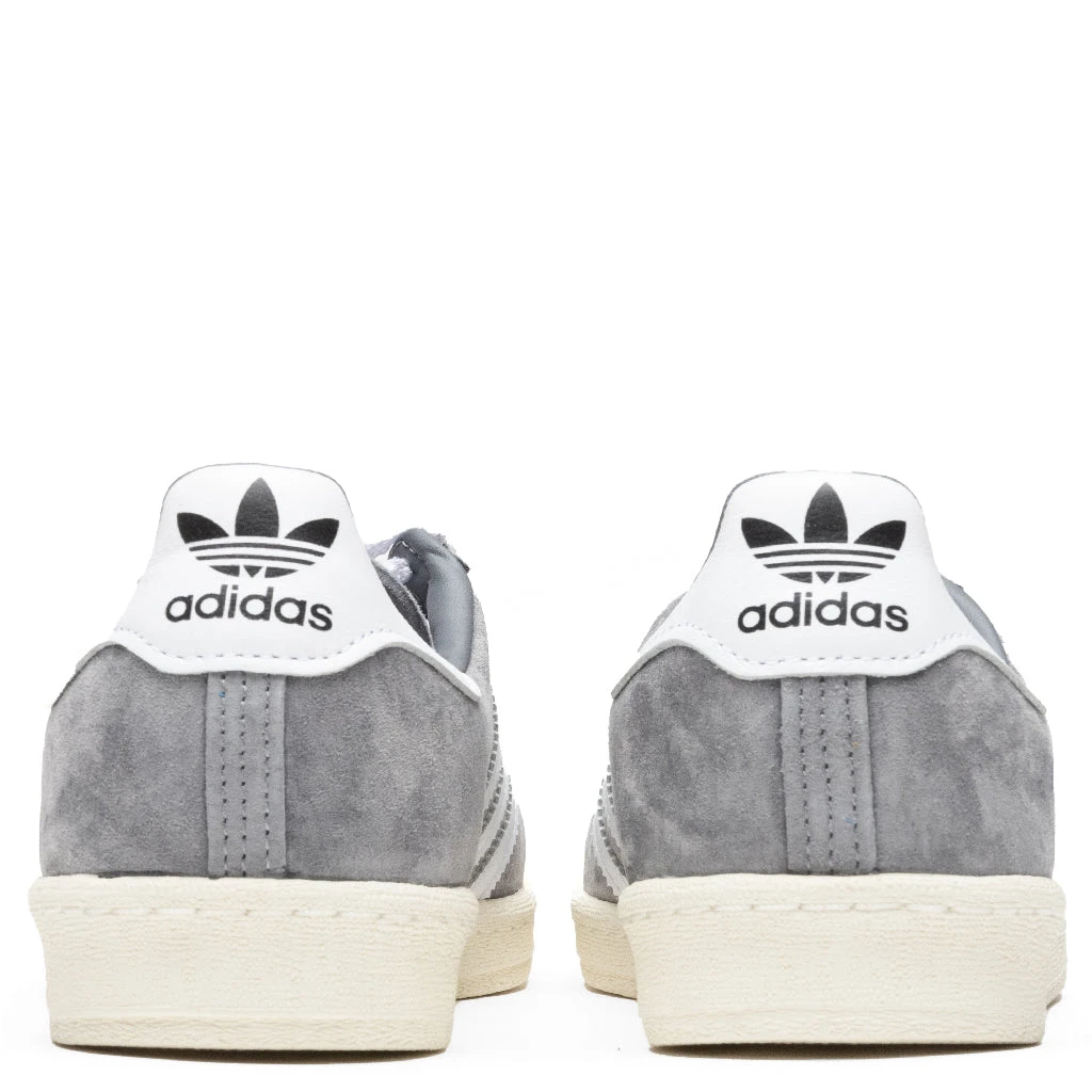 Adidas Originals Campus 80s - Grey/Cloud White 6 Adidas Originals Campus 80s - Grey/Cloud White - Image 4