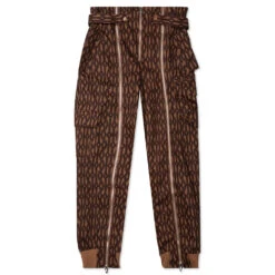Adidas Originals X Ivy Park Monogram Zipper Pant - Wild Brown/Night Red