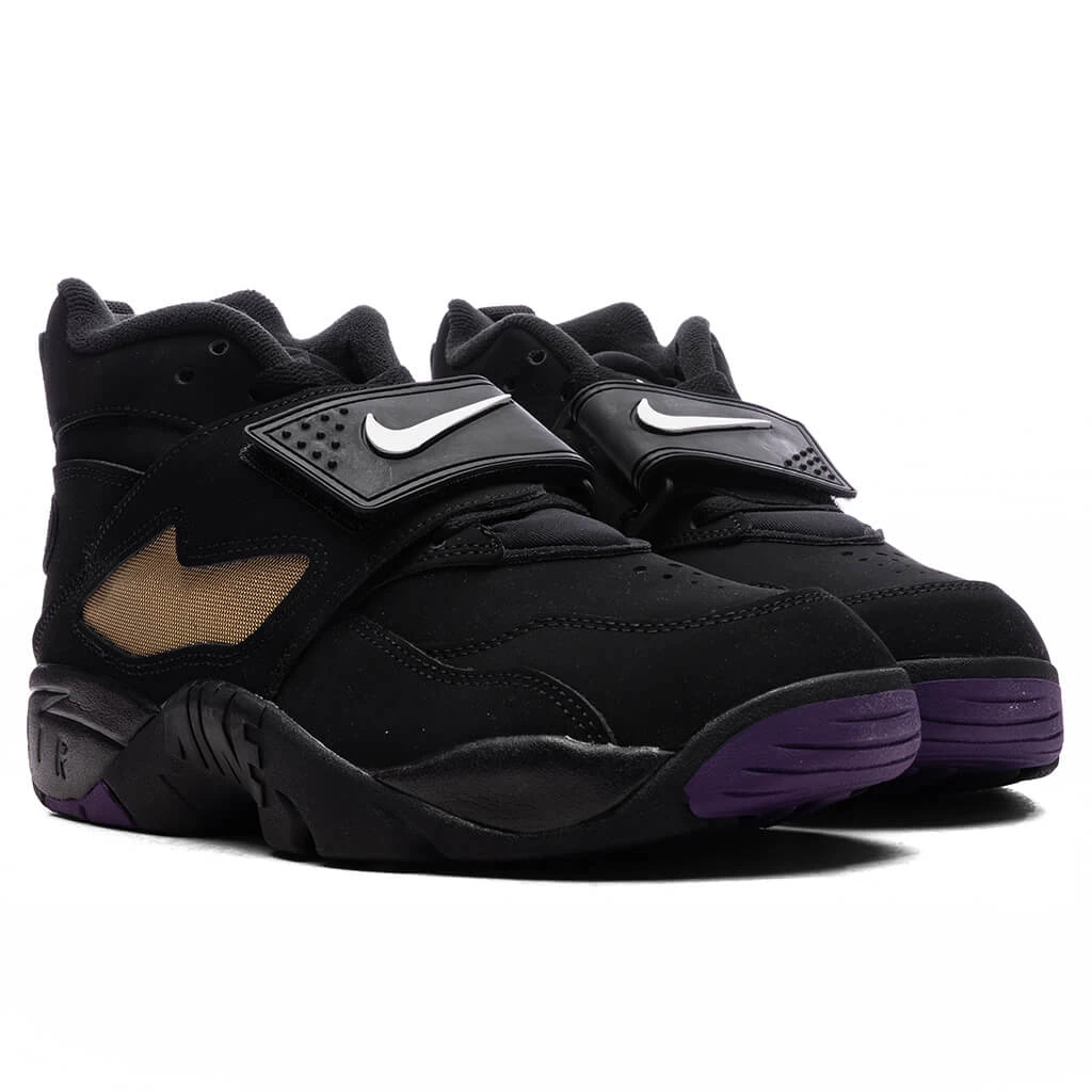 Nike Air Diamond Turf 'Ravens' - Black/White/Club Purple/Metallic Gold 4 Nike Air Diamond Turf 'Ravens' - Black/White/Club Purple/Metallic Gold - Image 2