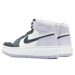 Air Jordan Womens 1 Elevate High - Titanium/DK Smoke Grey/Sail -Feature Clothing Air Jordan 1 Elevate High Women s Titanium Dark Smoke Grey Sail 07 07 23 Feature KN 5