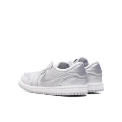 Air Jordan 1 Low OG 'Metallic Silver' (TD) - Neutral Grey/Metallic Silver/White -Feature Clothing Air Jordan 1 Low OG TD Neutral Grey Metallic Silver White FQ5435 002 05 29 24 Feature VR 5