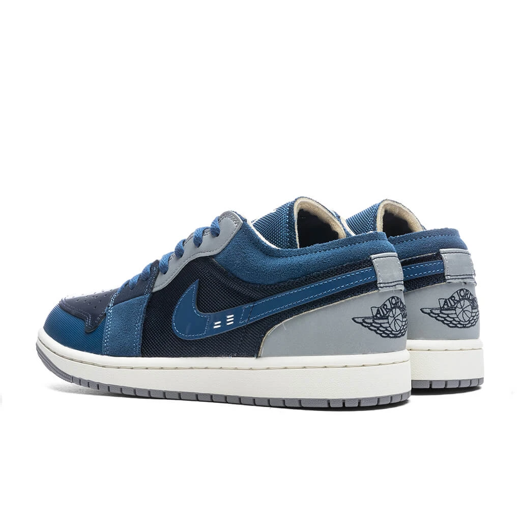 Air Jordan 1 Low SE Craft (GS) - Obsidian/Ashen Slate/French Blue 5 Air Jordan 1 Low SE Craft (GS) - Obsidian/Ashen Slate/French Blue - Image 3