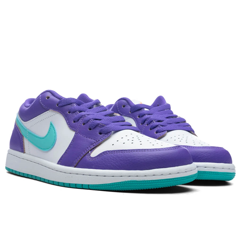 Air Jordan 1 Low SE - Psychic Purple/Hyper Jade/White 4 Air Jordan 1 Low SE - Psychic Purple/Hyper Jade/White - Image 2