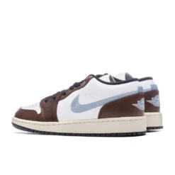 Air Jordan 1 Low SE (GS) - White/Blue Grey/Sail -Feature Clothing Air Jordan 1 Low SE GS White Blue Grey Black FQ8156 142 03 10 24 Feature VR 4