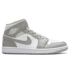 Air Jordan 1 Mid - College Grey/Light Bone/White