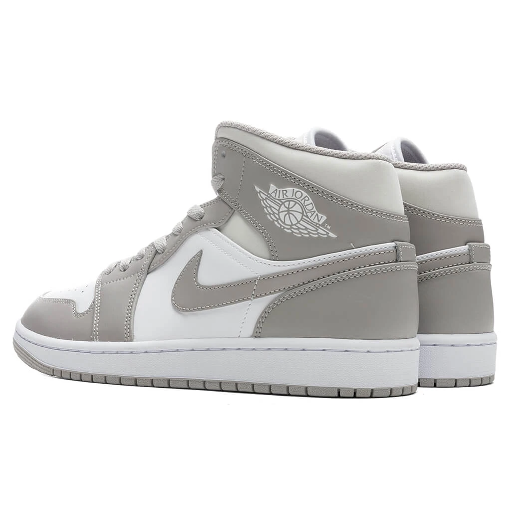 Air Jordan 1 Mid - College Grey/Light Bone/White 5 Air Jordan 1 Mid - College Grey/Light Bone/White - Image 3