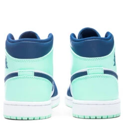 Air Jordan 1 Mid - Mystic Navy/Mint Foam/White -Feature Clothing Air Jordan 1 Mid Mystic Navy Mint Foam White 554724 413 06 03 22 Feature DV 4