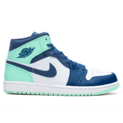 Air Jordan 1 Mid - Mystic Navy/Mint Foam/White