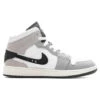 Air Jordan 1 Mid SE (GS) - Cement Grey/Black/White 1 Air Jordan 1 Mid SE (GS) - Cement Grey/Black/White -Feature Clothing Air Jordan 1 Mid SE Cement Grey Black White FD9091 002 09 08 23 Feature KN