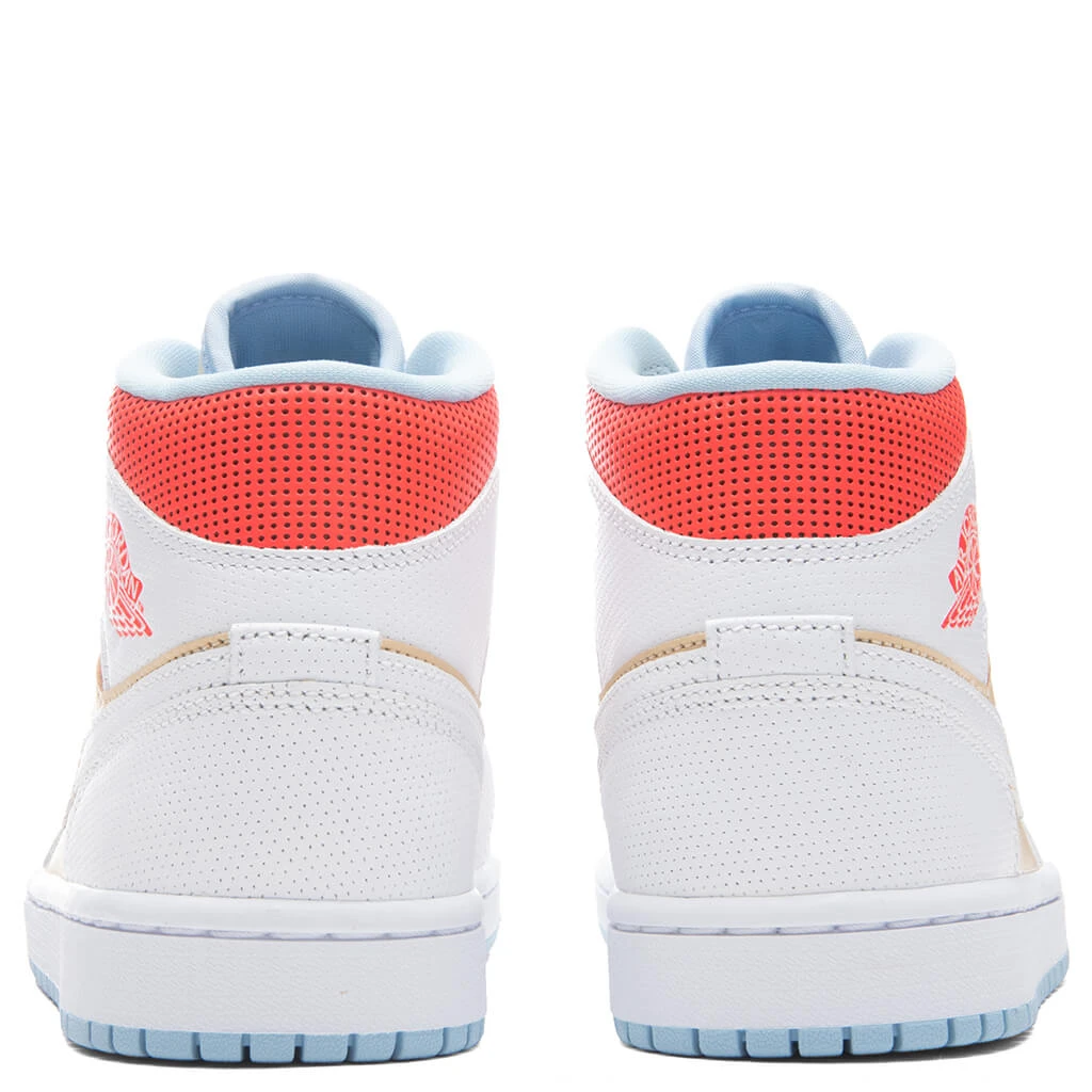 Women's Air Jordan 1 Mid SE - Sesame/White 6 Women's Air Jordan 1 Mid SE - Sesame/White - Image 4