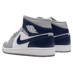 Air Jordan 1 Mid - White/Midnight Navy/Wolf Grey 8 Air Jordan 1 Mid - White/Midnight Navy/Wolf Grey -Feature Clothing Air Jordan 1 Mid White Midnight Navy Wolf Grey DQ8426 104 06 19 24 Feature KN 5