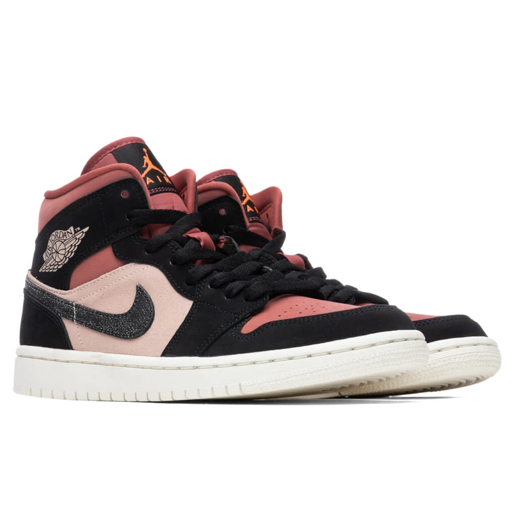 Women's Air Jordan 1 Mid - Particle Beige/Black 4 Women's Air Jordan 1 Mid - Particle Beige/Black - Image 2