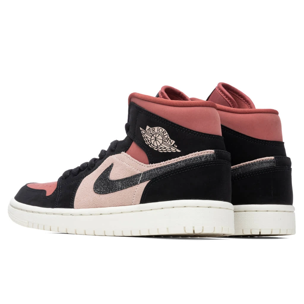 Women's Air Jordan 1 Mid - Particle Beige/Black 5 Women's Air Jordan 1 Mid - Particle Beige/Black - Image 3