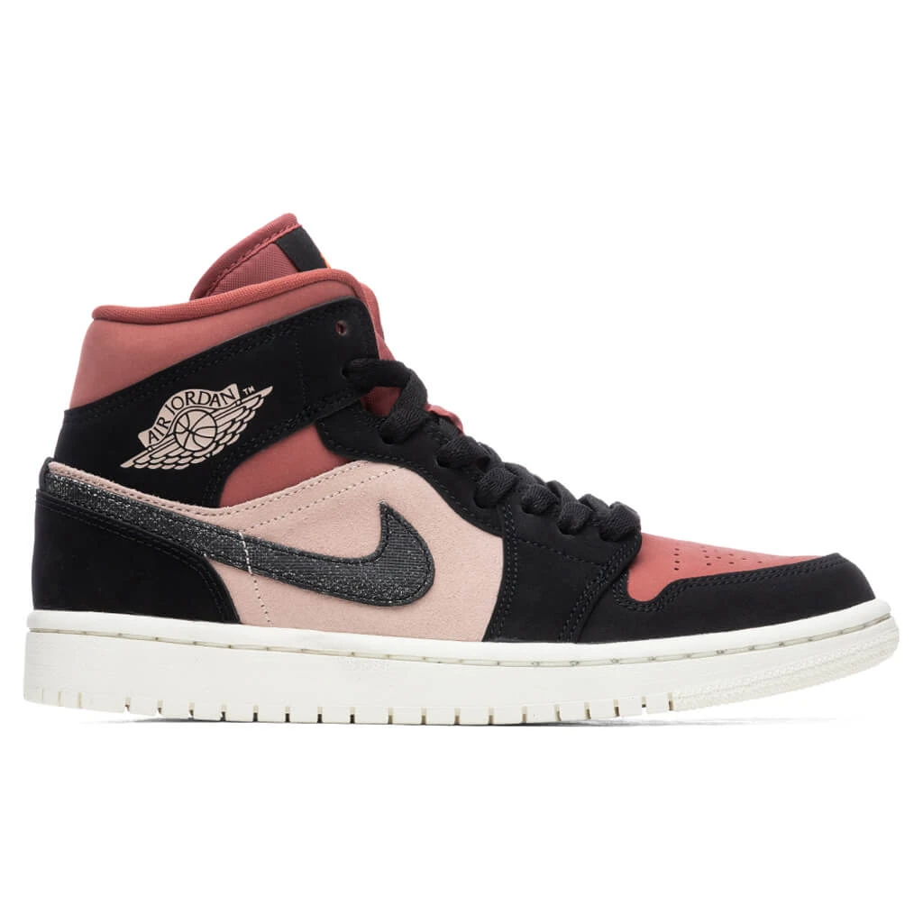 Women's Air Jordan 1 Mid - Particle Beige/Black 3 Women's Air Jordan 1 Mid - Particle Beige/Black