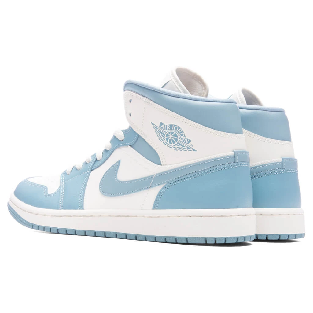 Women's Air Jordan 1 Mid 'UNC' - Sail/Worn Blue 5 Women's Air Jordan 1 Mid 'UNC' - Sail/Worn Blue - Image 3