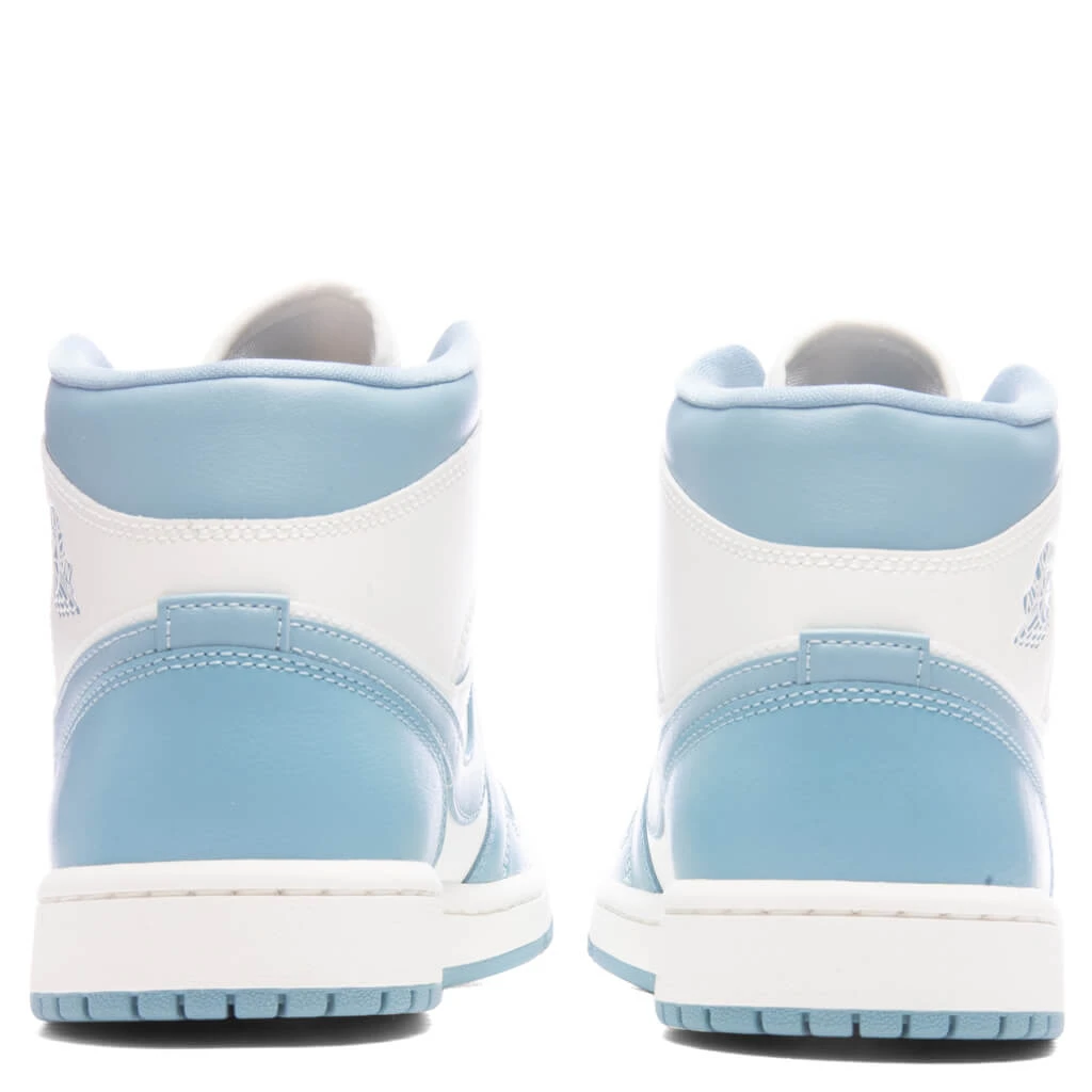 Women's Air Jordan 1 Mid 'UNC' - Sail/Worn Blue 6 Women's Air Jordan 1 Mid 'UNC' - Sail/Worn Blue - Image 4