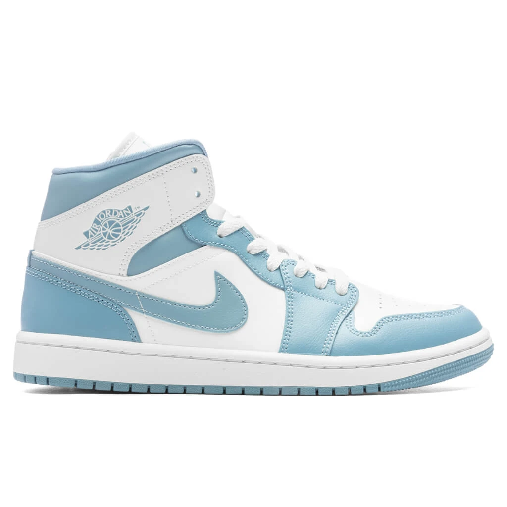 Women's Air Jordan 1 Mid 'UNC' - Sail/Worn Blue 3 Women's Air Jordan 1 Mid 'UNC' - Sail/Worn Blue