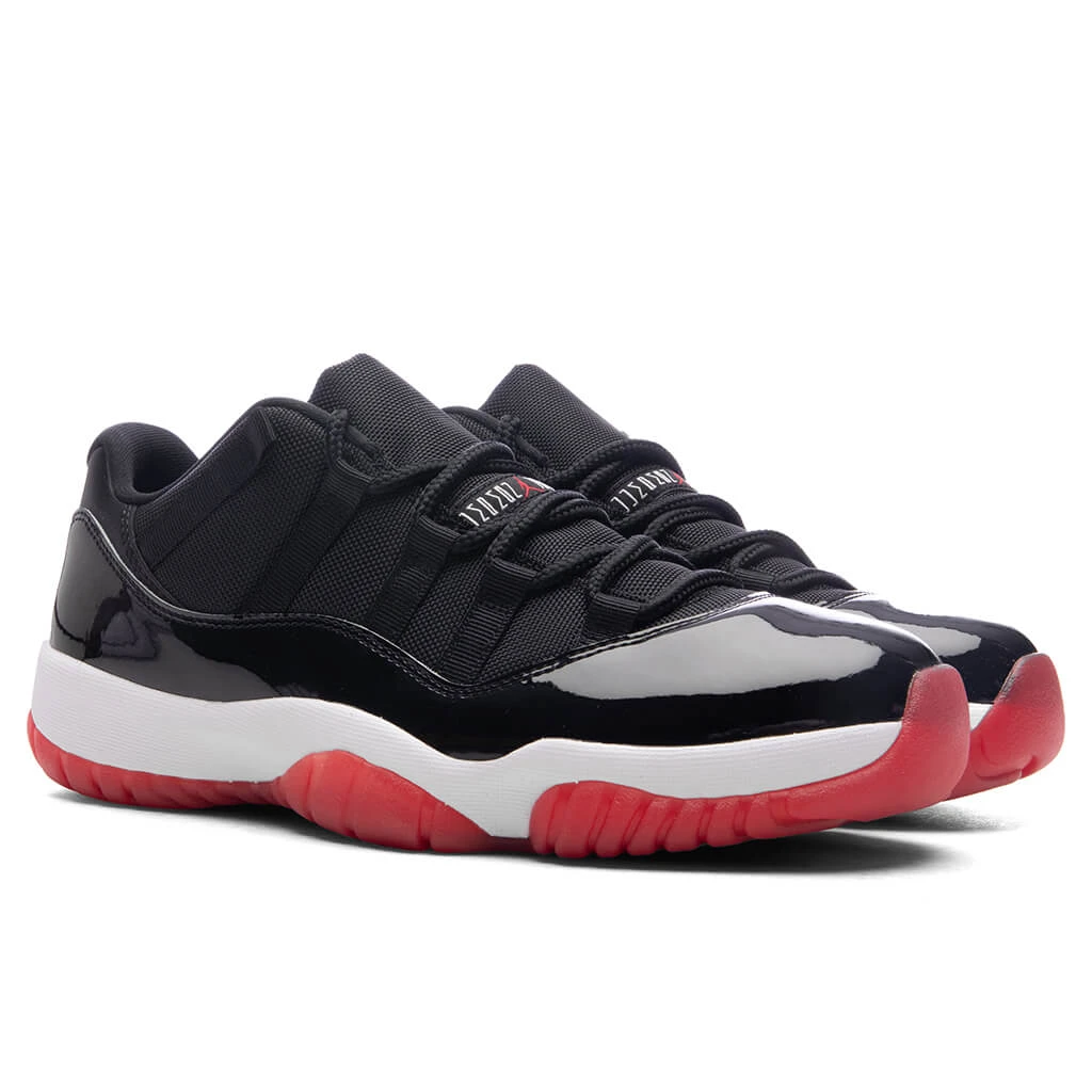 Air Jordan 11 Retro Low 'Bred' - Black/Varsity Red/White 4 Air Jordan 11 Retro Low 'Bred' - Black/Varsity Red/White - Image 2