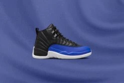 Women's Air Jordan 12 Retro - Black/Hyper Royal/Metallic Silver -Feature Clothing Air Jordan 12 Retro Womens Black Hyper Royal Metallic Silver AO6068 004 September 26 2022 FEATURE 01