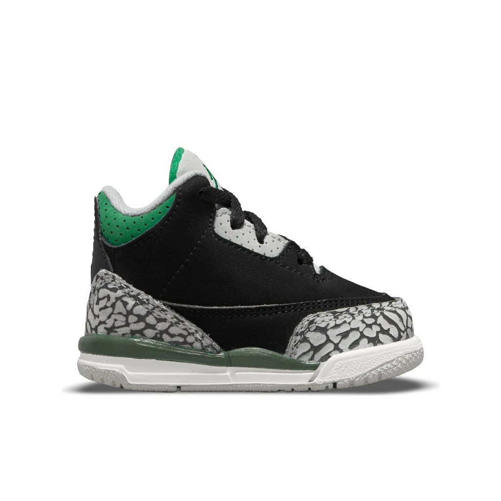 Air Jordan 3 Retro (TD) "Pine Green" - Black/Pine Green/Silver 3 Air Jordan 3 Retro (TD) "Pine Green" - Black/Pine Green/Silver