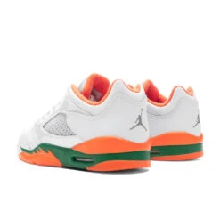 Air Jordan 5 Retro Low (GS) - Football Grey/Brilliant Orange/Pine Green 9 Air Jordan 5 Retro Low (GS) - Football Grey/Brilliant Orange/Pine Green -Feature Clothing Air Jordan 5 Retro Low GS Football Grey Brilliant Orange Pine Green FQ1293 018 05 18 24 Feature KN 5