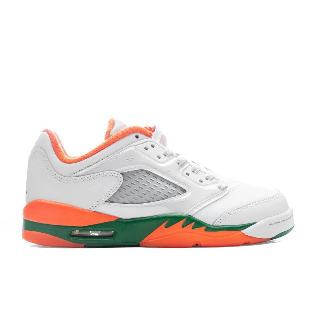 Air Jordan 5 Retro Low (GS) - Football Grey/Brilliant Orange/Pine Green 3 Air Jordan 5 Retro Low (GS) - Football Grey/Brilliant Orange/Pine Green