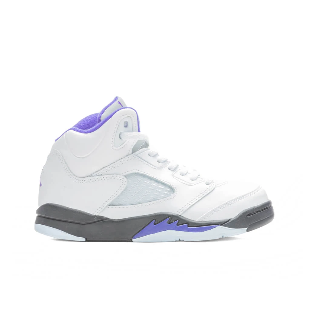 Air Jordan 5 Retro (PS) - White/Dark Concord/Black 3 Air Jordan 5 Retro (PS) - White/Dark Concord/Black