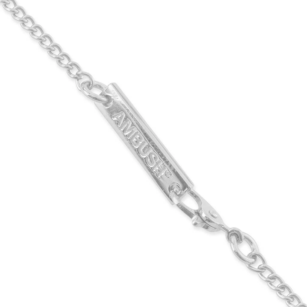 Ambush KK Pill Charm Necklace - Silver/Black 5 Ambush KK Pill Charm Necklace - Silver/Black - Image 3