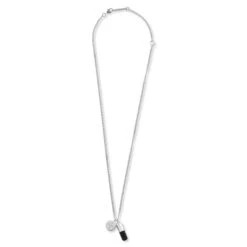 Ambush KK Pill Charm Necklace - Silver/Black
