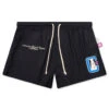 Athletics Track Short - Black 2 Athletics Track Short - Black -Feature Clothing Athletics Track Short Black ABCSS24RSSCT16 BLK 05 07 24 Feature VR